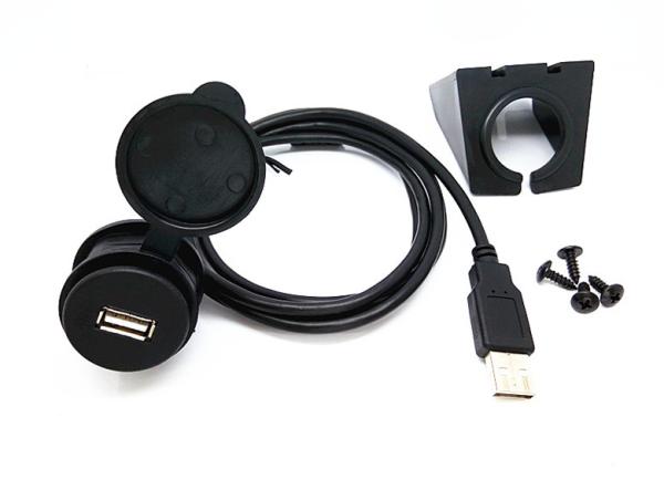 Waterproof Flush Mount USB Cable / Car Charger Cable Copper Conductor