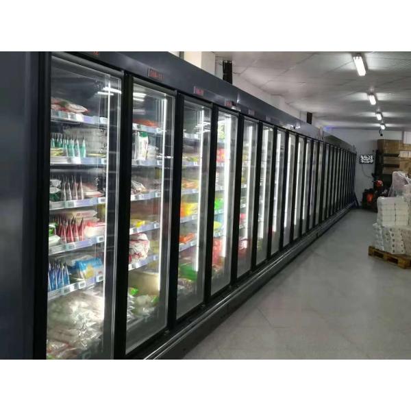 стеклянный замораживатель двери 380в с внешними компрессором/вертикально морозильником