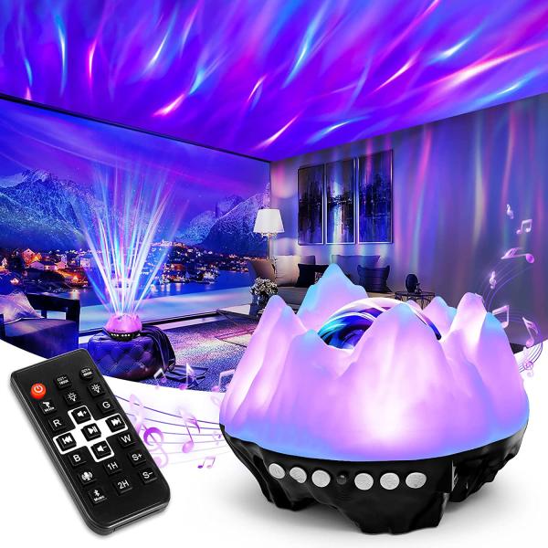 New Aurora Star Projector 3 in 1 Galaxy Night Light Projector Wireless Music Speaker for Kids Baby Teen Adults