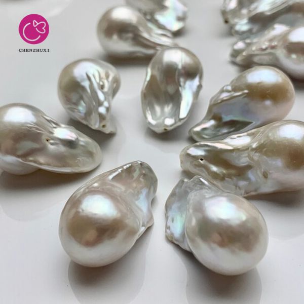 Wholesale Sale Big High Quality Pearl Size 22-26mm Nature Freshwater Pearl Choker Necklace Baroque Pearl String