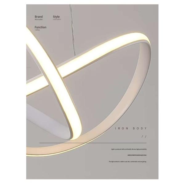 Éclairage rétro chambre de luxe chambre à coucher lustre en aluminium Matériau acrylique de décoration de la maison