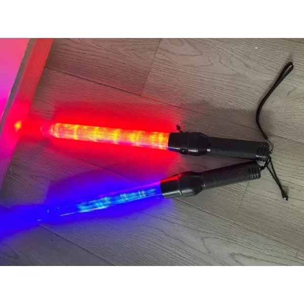 High-Intensity LED Traffic Baton Durable & Rechargeable Safety Signal Wand