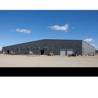 Metal Steel Structure Workshop Customized With Sandwich Panel Wall / Angle Steel Kneebrace