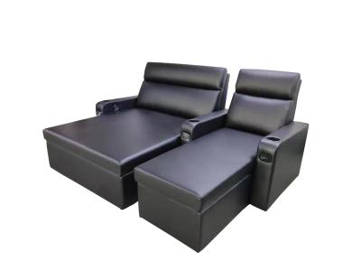 cinema Sofa Beds da cadeira do Recliner do couro da madeira compensada de 12mm