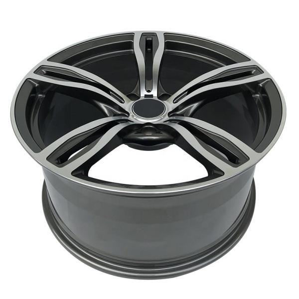 5 Split Spoke Replica BMW Black Rims 20 Inch 5X120 Wheels 17 18 19 Inch ET35