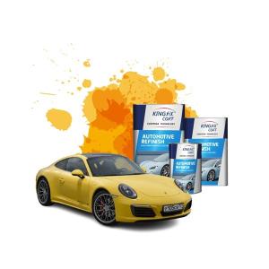 ODM UV Resistant Clear Coat Automotive High Fullness Metallic Orange Paint For