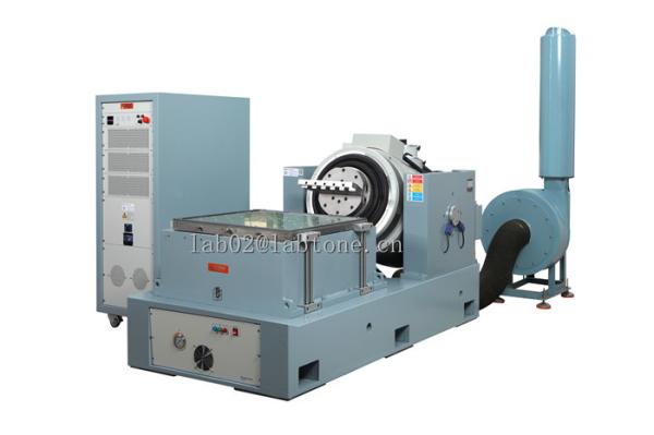 Air Cooled 20kN Force Vibration Lab Equipment With 100X100Cm Horizontal Slip Table