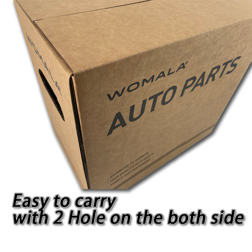 Direct Sales Chinese Factory Recyclable Square Auto Parts Box Craft Paper Packaging UV Coating Embossing for Spare Car Parts