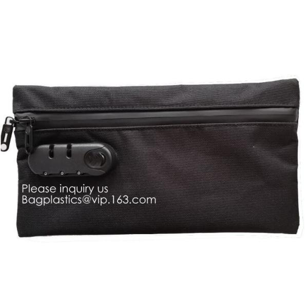 Activated Carbon Lined Odor Small Smell Proof Bag For Weed With Waterproof Zipper,Smellproof Pouch Stylish Secire Lock B
