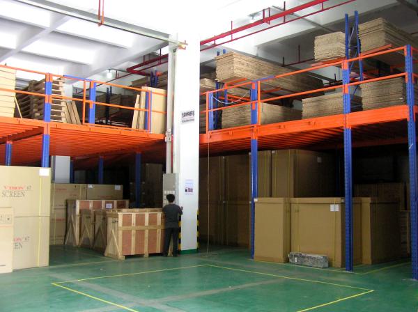 Assoalhos de mezanino industriais do armazenamento de Conveninet, 500kg - 1000kg pelo medidor quadrado