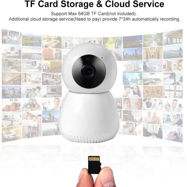 Камера комнаты младенца камеры слежения 720P Wifi Tuya беспроводная умная умная