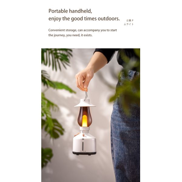 Plastic Ultrasonic Aroma Air Humidifier Household Use With Music Speaker Lamp