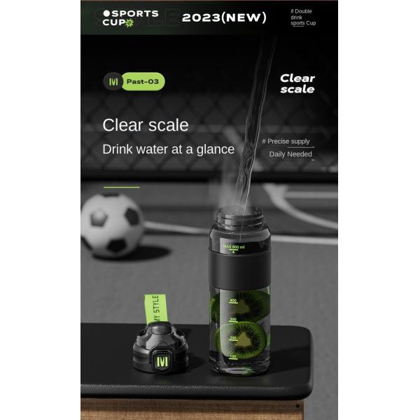 Lightweight 700ml 900ml Space Men And Women Sports Large Workout Water Bottle With Straw Outdoor Rock Climbing Water Bottle Easy To Carrry