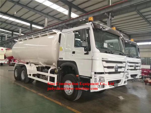 Caminhão seco Sinotruk Howo 6x4/8x4 do transporte do cimento do volume do pó de 30 toneladas