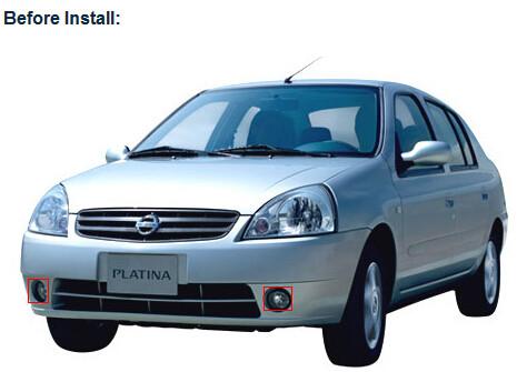 Nissan Platina car front fog led lights wholesale DRL driving daylight