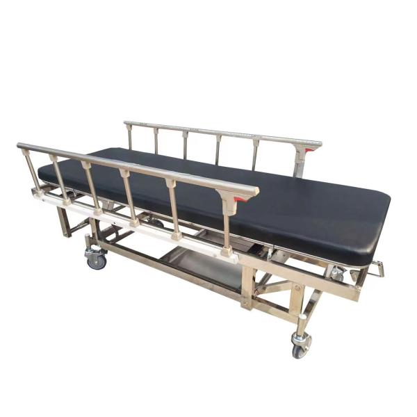 Producto médico Estructura del paciente Rueda de carrito con cubierta exterior de freno Cama de traslado de silla de ruedas