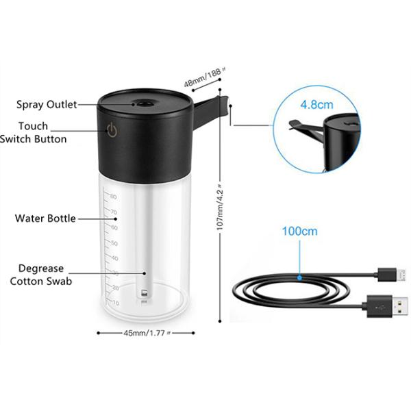 Увлажнитель отражетеля автомобиля USB ЛЮБИМЦА ABS OEM 100ml для проблем синуса