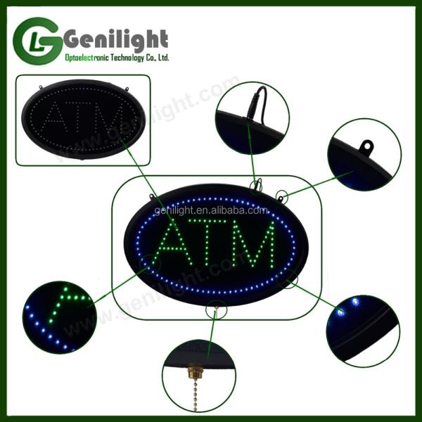 50000 Hours Working Lifetime Oval LED Sign for Hair Salon Superior Performance