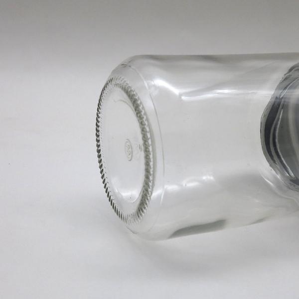 Empty Food Storage Glass Jam Jar Round Shape Durable With Screw Metal Lid