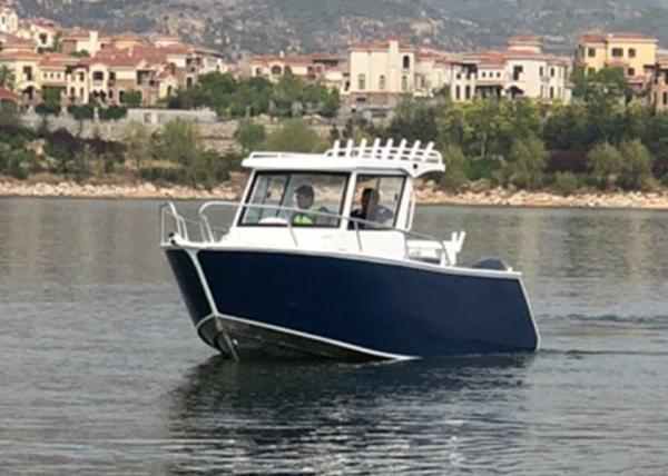 5mm Marine Grade Cuddy Cabin Boats Aluminum River Boats Smooth Deep V Design