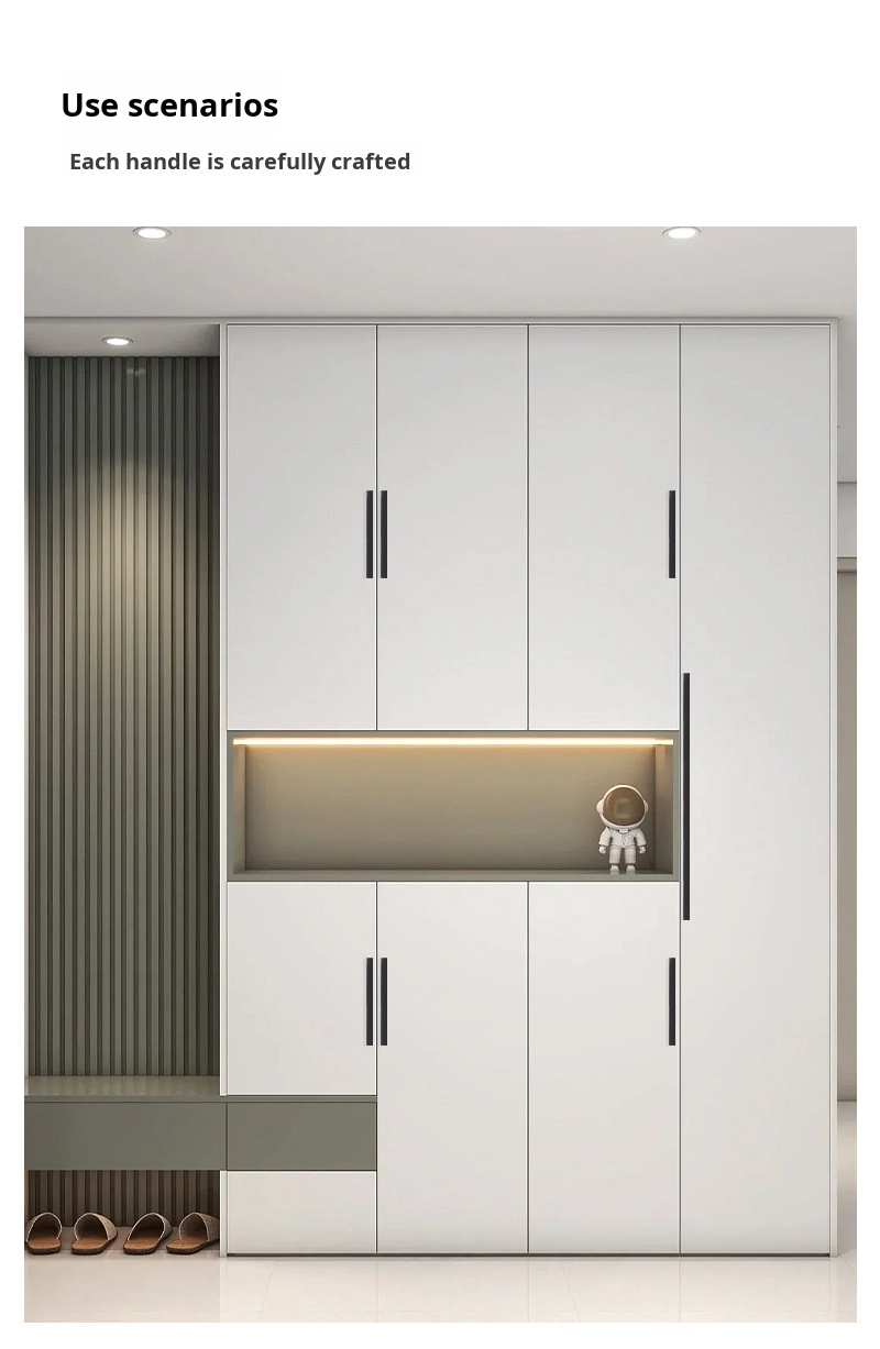 Modern Simple Stainless Steel Single Hole Furniture Handle Small Long Cabinet Door Knobs for Living Room Wardrobe Hardware