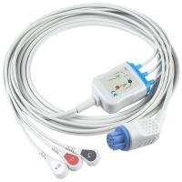 Pour Datex Ohmeda Cable ECG compatible à connexion directe et câbles de plomb 3Lead AHA Snap