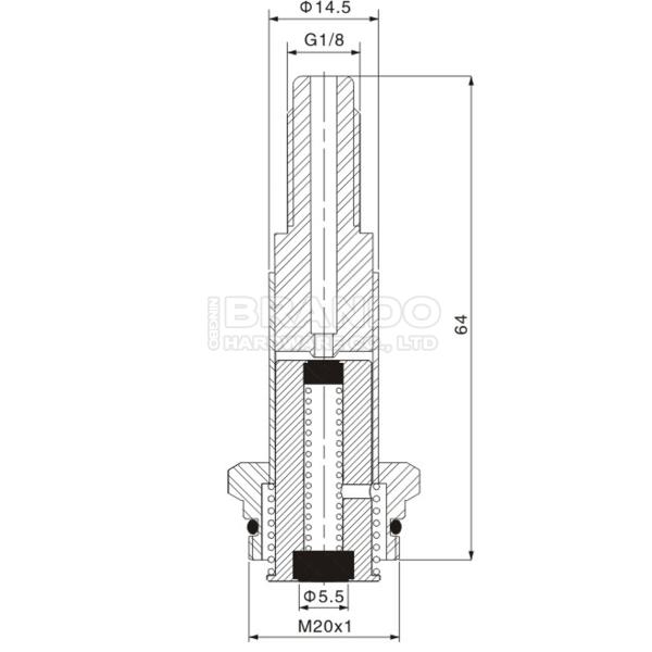 Тип 3 плунжер Parker Armature клапана соленоида пути для машины кофе