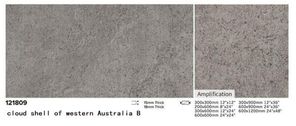 Jaune clair et gris Durable et résistant à l'usure 1200x600x18mm Porcelaine Carreaux de revêtement de sol pour jardin et cour