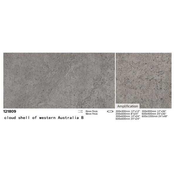 Light Yellow Gray Porcelain Paving Tile 600x1200mm 18mm
