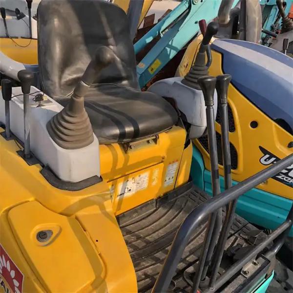 Superbe performance 9,6 kW mini creuseuse utilisée Kubota U-15 avec voie en caoutchouc