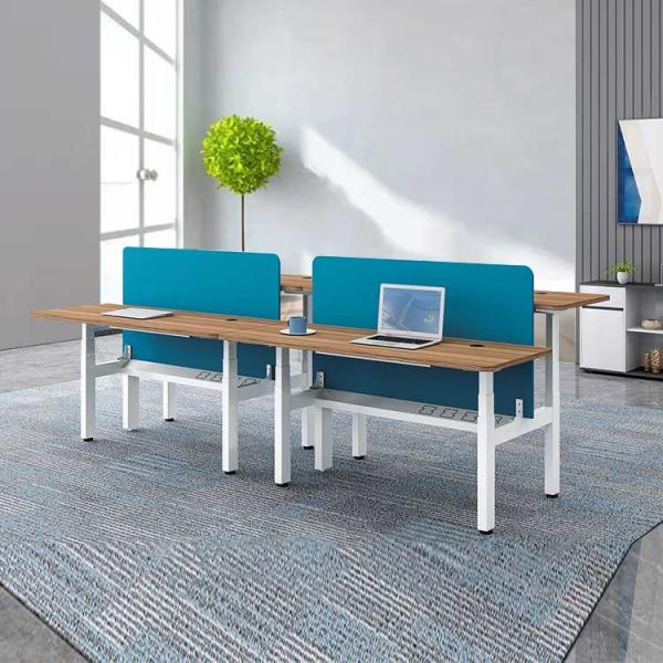 Подъем стойки регулируемого стола рабочего места 2 человек электрический сидит автоматический