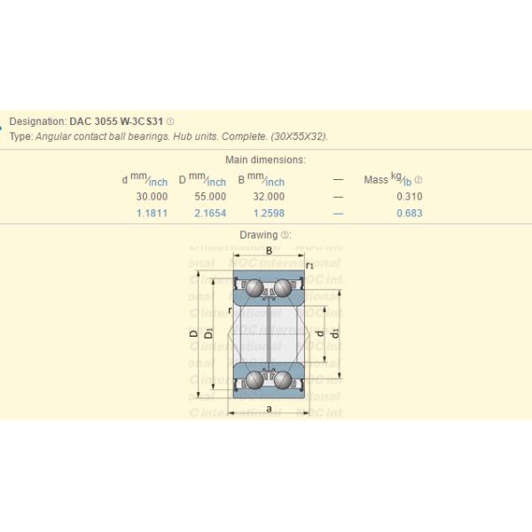 Double Row DAC3055W 3CS31 Wheel Hub Bearing for Yamaha Kawasaki Suzuki