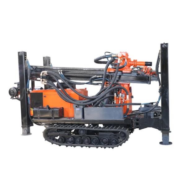 180m Depth Crawler Mounted Drill Rig Machine 55KW  90mm - 300mm Dia
