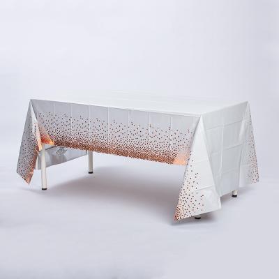 Oilproof Disposable Party Tablecloth 4ft 6ft White Disposable Table Covers