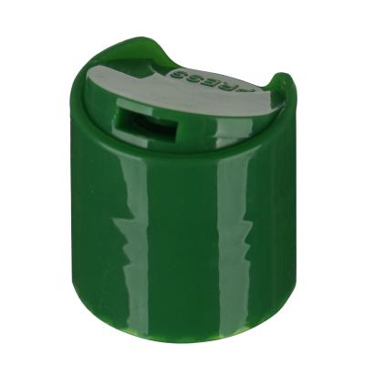 High - Quality Green Polypropylene Plastic 24/410 Shampoo Bottle Cap, Disc - Top Press - Spraying Cap