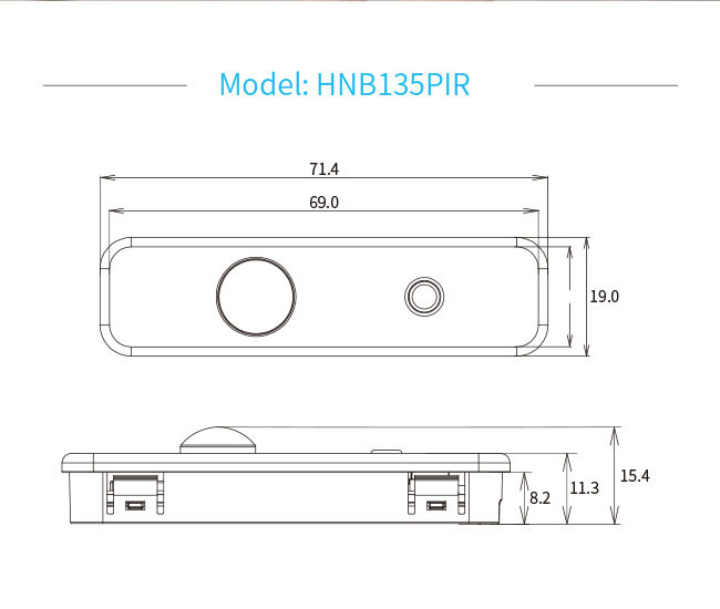 HNB135PIR Bluetooth PIR датчик движения через Slivair Bluetooth приложение для трофера / светодиодного панеля