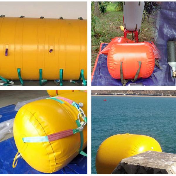 Желтый легкий подъемник для лодок воздушные подушки 50 тонн грузоподъемности