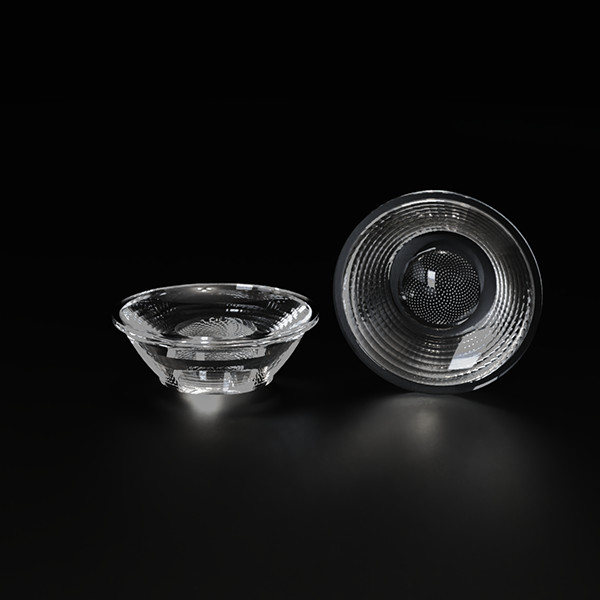 PC Material LED Lighting Lens with 24° Beam Angle and 88% Efficiency for Bridgelux COB Downlight