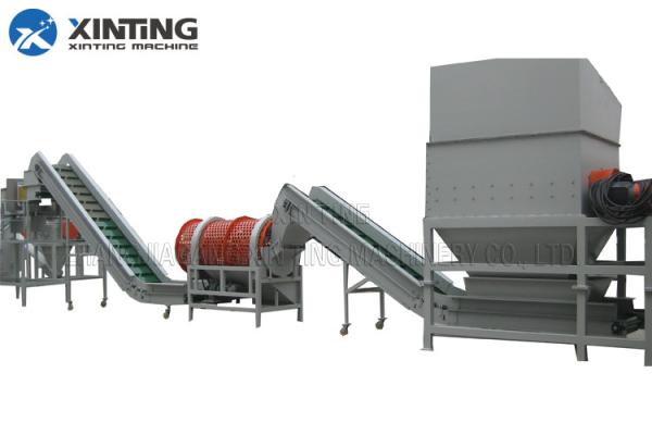 5.5kw Plastic Recycling Washing Line Horizontal / Vertical Type Baler Breaker Unpacking Machine