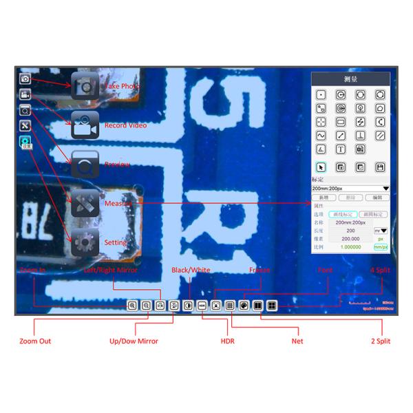 OPTO-EDU portátil A36.1502 0.7x - microscopio de 4.5x Digitaces LCD