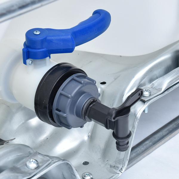 Conexão de flange 1000L IBC Tote Tanks com 2 polegadas de plástico Adaptador de válvula