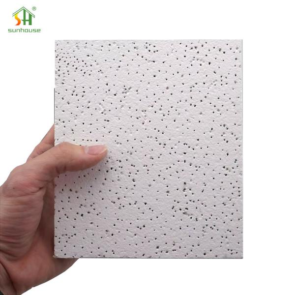 Mineral Fiber Ceiling Tile Board Interior Exterior Decoration Use for Building