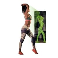 Assoalho que está o espelho interativo da aptidão para o exercício do Gym multifuncional