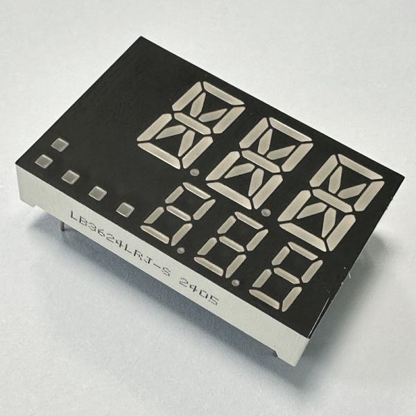 3 Digit 7 Segment LED Display Customized Dual Line Common Cathode for Temperature Controller