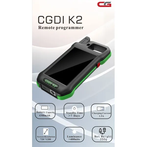 2025 Wifi CGDI K2 Professional Multi-functional Smart Locksmith Key Tool Remote Generator Support 96Bit ID48 Copy