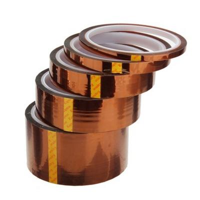 Fita de advertência do ESD do material do Polyimide, anti largura estática 3-500mm da fita do Kapton