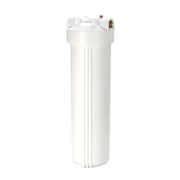 High Pressure 20X4.5 White Big Flow Filter Housing 1 Inch 1.5 Inch Brass Port
