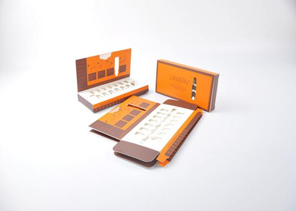 350g Coated Paper Foldable Cosmetic Packaging Boxes Packing Oil Bottle With Paper Insert