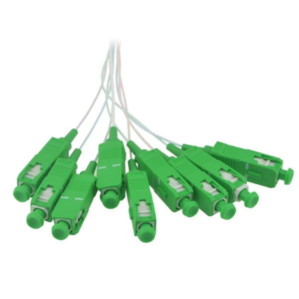 conectores do SC APC UPC de Mini Steel Tube do divisor do PLC da fibra ótica 1x8 para telecomunicações