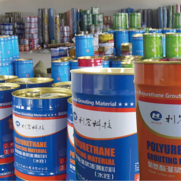 Single Component Polyurethane Grouting Fluid Material Water Soluble Waterproof